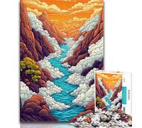 Whimsical Sea of Clouds 1000 Piece Jigsaw Puzzle for Adults Teens,Educational Games Wall Decoration Unique Birthday And Xmas Gifts (38x26cm)