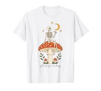 Whimsical Skeleton Full of Rage Coffee Moon Dark Cottagecore Value Graphic T-Shirt