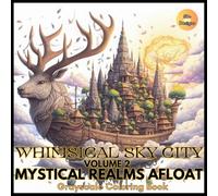 Whimsical Sky City Volume 2 Mystical Realms Afloat Grayscale Coloring Book: Fantastical Designs of Miniature Mystical Cities on Floating Magical Boats for Relaxation and Creativity