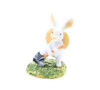 Whimsical Spring Bunny, Tabletop Display Charm, Pastel Forest Creature for Easter Baskets, Petite Character Model, Interior Styling Accessory with Smooth Matte Texture, Versatile Mini Ornament