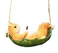 Whimsical Squirrel Swing Garden Decor for Creating a Playful For Outdoor Environment
