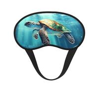 Whimsical Underwater Odyssey Blackout Sleep Mask - Soft Adjustable Eye Mask for Full Light Blocking, Deep Sleep, Travel & Relaxation