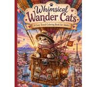 Whimsical Wander Cats: A Cozy Travel Coloring Book for Adults