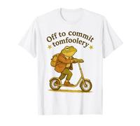 Whimsical Weird Core Off to Commit Tom Foolery Frog Meme Men T-Shirt
