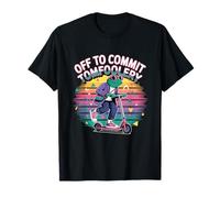 Whimsical Weird Core Off to Commit Tom Foolery Frog Meme Men T-Shirt