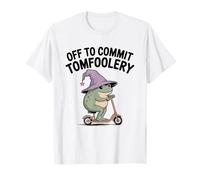 Whimsical Weird Core Off to Commit Tom Foolery Frog Meme Men T-Shirt