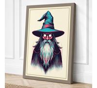 Whimsical Wizard Eclectic Canvas Wall Art Print 30x20 Inch (76 x 51 cm)