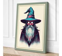 Whimsical Wizard Eclectic Canvas Wall Art Print 36x24 Inch (91 x 61 cm)