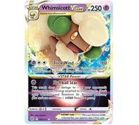 Whimsicott VSTAR 065/172 Rare VSTAR Pokemon Card (SWSH Brilliant Stars) + 1x TitanCards® Toploader