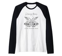 Whimsigoth Cottagecore Goblincore Mystical Moth Gothcore Raglan Baseball Tee