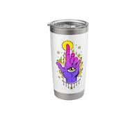 Whimsigoth Esoteric Mystical Hand All Seeing Eye WitchCore Stainless Steel Insulated Tumbler