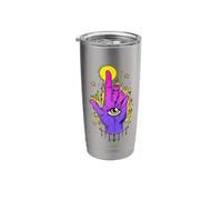 Whimsigoth Esoteric Mystical Hand All Seeing Eye WitchCore Stainless Steel Insulated Tumbler