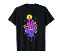 Whimsigoth Esoteric Mystical Hand All Seeing Eye WitchCore Value Graphic T-Shirt, Men, Black, XL
