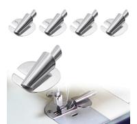 Whimsigulp 4PCS Sewing Machine Foot Set, Rolled Hem Presser Foot in 4 Sizes (7-10mm), Sewing Machine Accessories, Stainless Steel Sewing Feet for Dressmaking & Home Use