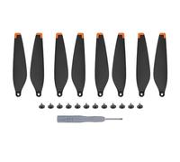 Whimsigulp 8pcs Propellers for DJI Mini 3 Pro, Replaceable Low Noise Wing Blade Propeller Blades with Screwdriver and 12 Screws, Drone Accessories for DJI Mini 3 Pro Black Orange