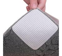 Whimsigulp Rug Pad Gripper Pads 4-Pack - Rug Gripper Non Slip Mat with Anti Slip Rug Underlay, Carpet Grippers for Laminate Floor, Washable Reusable for Hardwood Tile & Marble