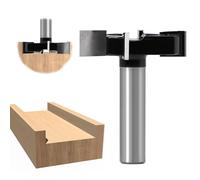 Whimsigulp Spoilboard Surfacing Router Bit - 1/2 Inch Shank, 2 Inch Cutting Diameter - Wood Router Planing Bit with 4 Wings - Suitable for CNC Router Machine & Woodworking Flattening