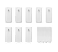 Whimsigulp Universal Frame Hangers, 8 Large Picture Hooks with 8 Adhesive Strips, Damage Free, Heavy Duty Hanging Hooks