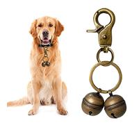 Whimsii Extra Loud Cat & Dog Bell for Collar, Pet Tracker & Falconry, Durable Brass Collar Charms with Swivel Lobster Clasp