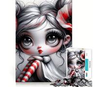 Whimsy Gothic Poppy Girl 1000 Piece Teenager Puzzles Brain Boosting Play Tight Interlock No Gaps Relaxing Indoor Group Activity (38x52cm)