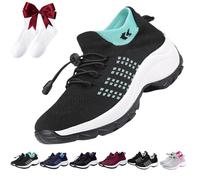Whimsyard Comfort Wear Orthowear Shoes for Women, Green, Size 5 UK, Women's Casual Athletic Shoes with Maximum Cushioning and Arch Support