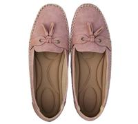 Whimsyard Comfortable Vintage Loafers for Women,Women's Orthopedic Slip-On Loafers Walking Shoes with Arch Support,Comfortable Lightweight Round Toe Slip On Loafers (Pink,7.5)