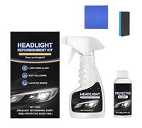 Whimsyard Headlight Restorer, 2025 Upgraded Car Headlight Restoration Kit, Versatile Headlamp Refurbishing Kit, Glass Headlamp Cleaning Spray, Suitable for All Vehicles (1)