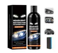 Whimsyard Headlight Restorer, Automotive Headlamp Restoration Fluid Kit, Car Headlight Cleaner, Headlights Cleaner and Restorer Coating Kit for Yellow Lights Long-Lasting Clarity (1Pcs)