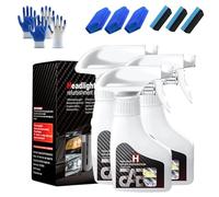 Whimsyard Headlight Restorer, Headlights Rejuvenator Cleaner, Versatile Refurbishing Glass Headlamp Cleaning Fluid for Cars, Trucks, SUV, Motorcycles (1, 3PCS)