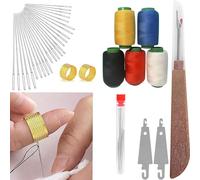 Whimsyard Sewing Kit, Big Eye Steel Sewing Needles Kit, 36 PCS Stainless Steel Sewing Needle Kit, Portable DIY Hand Made Craft Set for DIY Handcraft Lovers (1 Set)
