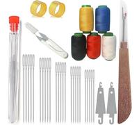 Whimsyard Sewing Kit, Indefinitely Sewing Needles, Big Eye Steel Sewing Needles Kit, 37 PCS Stainless Steel Sewing Needle Kit, Long & Thin Handmade Quilting & Sewing Needles Kit for DIY Sewing