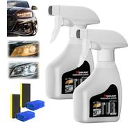 Whimsyards Headlight Restorer, Whimsyards Headlight Cleaner, 2025 New Heavy Duty Kit, Headlamp Ceramic Coating, Polishes Yellowing & Scratches, Brighter Headlights, All Vehicles (2PCS)