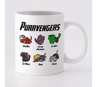 WhimsyWares Purrvengers Mug, A Purrfect Gift for Avengers Fans, Superhero, Cat and Animal Lovers