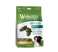WHIMZEES By Wellness Alligator, Dog Dental Sticks, 12 Pieces, Size M, Dog Chews for Medium Breeds, Natural, Grain-Free, Rawhide-Free, Vegetarian, No Added Sugar