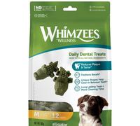 WHIMZEES Alligator M, 12 Pieces - Dog Dental Stix, Size M, Dog Dental Sticks for Medium Breeds, Natural and Grain Free, Rawhide-Free, Vegetarian, No Added Sugar