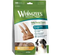 WHIMZEES ANTLER DAILY DOG DENTAL CHEW TREATS ALL NATURAL LONG LASTING 3 SIZES