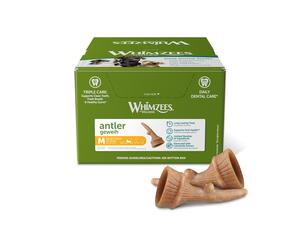 Whimzees Antler Display Box Medium x 66 DOG TREATS