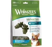 WHIMZEES By Wellness Alligator, Dog Dental Sticks, 24 24 count (Pack of 1)