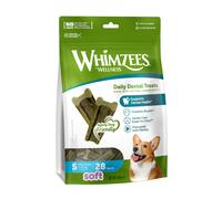 WHIMZEES By Wellness Softer Dog Dental Sticks, 28 Pieces, Size S, Dog Chews for Small Breeds, Gentle Care, Suitable for Senior Dogs, Grain-Free, Rawhide-Free