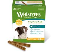 WHIMZEES by Wellness Stix, Dog Dental Sticks, 30 Pieces (1 Month Supply), Size M
