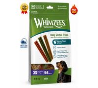 WHIMZEES by Wellness Stix, Dog Dental Sticks, 56 Pieces, Size XS, Dog Chews