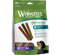 WHIMZEES By Wellness Stix, Dog Dental Sticks, 56 Pieces, Size XS, No Added Sugar