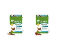 WHIMZEES By Wellness Stix, Month Box, Natural and Grain-Free Dog Chews, 30 Pieces, Size S & By Wellness Toothbrush, Month Box, Natural and Grain-Free Dog Chews, 30 Pieces, Size S