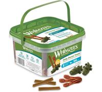 WHIMZEES By Wellness Variety Box Dental, Mixed Shapes, Size S, 56 Pieces, Natural Grain Free Dog Chews Dental Sticks for Small Breeds, No Added Sugar