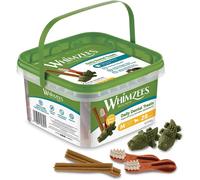 WHIMZEES By Wellness Variety Box, Mixed Shapes, Natural and Grain-Free Dog Chews, Dog Dental Sticks for Medium Breeds, 28 Pieces, Size M