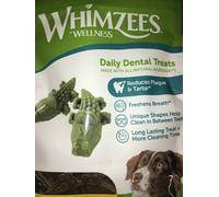 Whimzees Dog Chews Alligator Medium x10 Green Chews Natural Dog Treats