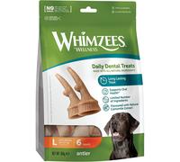 Whimzees Large Antler Dog Treats - Pack of 6