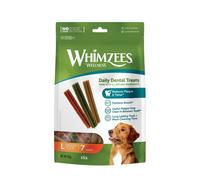 WHIMZEES Stix L, 6 Pieces - Dog Dental Stix, Size L, Dog Dental Sticks for Large Breeds, Natural and Grain Free, Rawhide-Free, Vegetarian, No Added Sugar