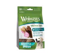 Whimzees Medium and Large Puppy Dental Dog Chew - Pack of 14
