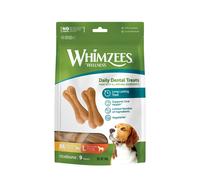Whimzees Rice Bones Medium Large 9 bones x 6 DOG TREATS